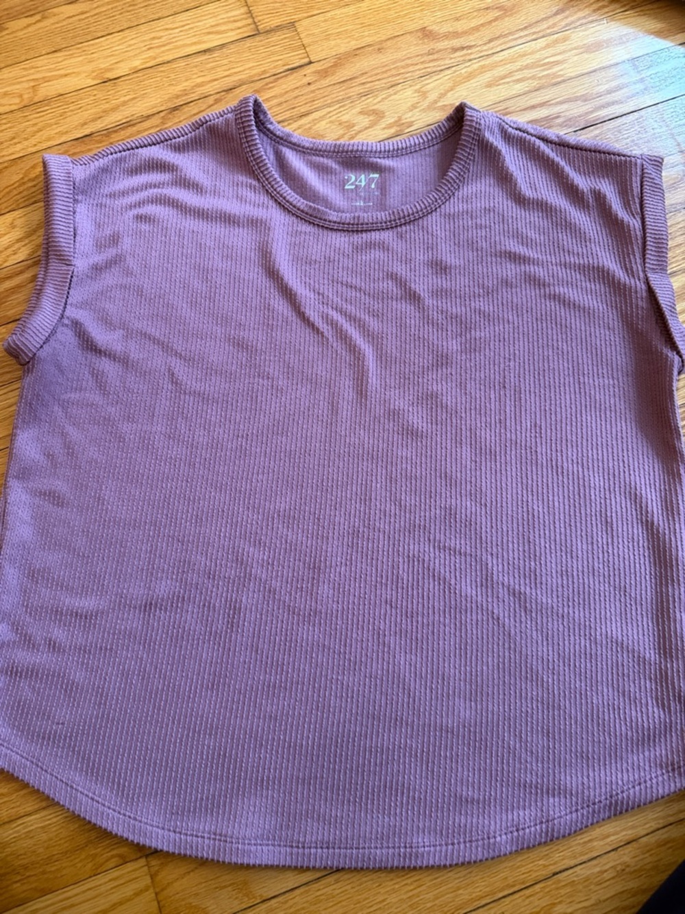 24/7 Ribbed Sleeveless Tank - Dusty Mauve